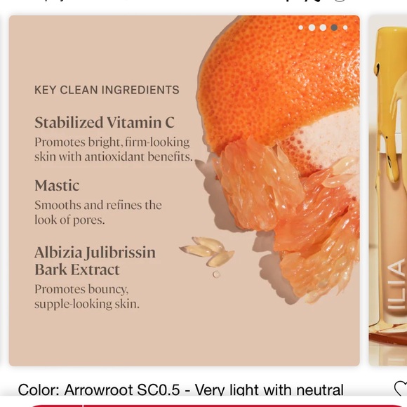 Ilia true skin serum foundation in Sable & concealer in Arrowroot - Picture 9 of 13